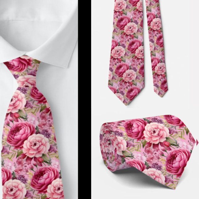 Herrslig halsduk | Bröllop & evenemang Blommig hal Slips (Skapare uppladdad)
