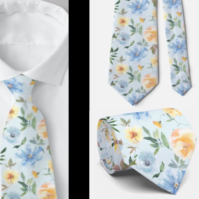 Herrslips | Bröllop & Evenemang Blommig halsduk Slips (Skapare uppladdad)