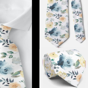 Herrslips Bröllop & Evenemang Blommig halsduk Slips