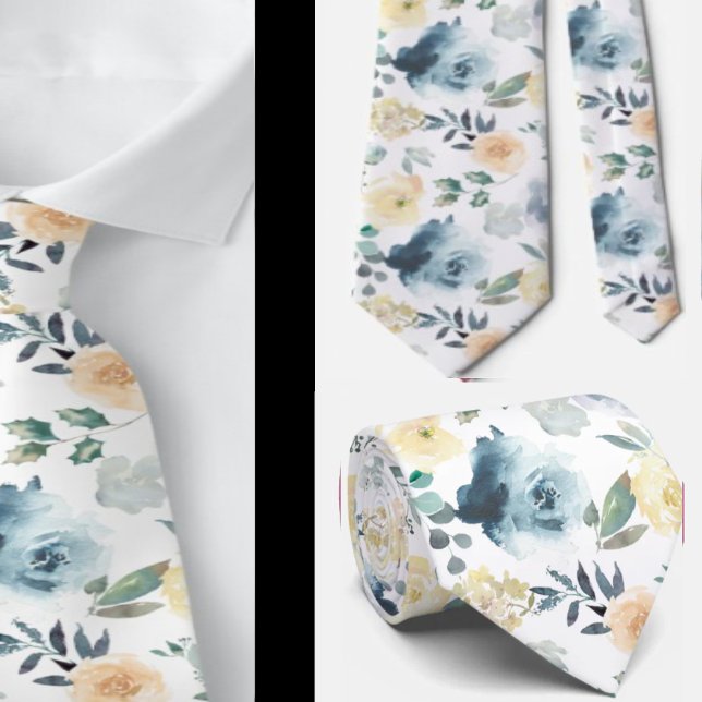 Herrslips | Bröllop & Evenemang Blommig halsduk Slips (Skapare uppladdad)