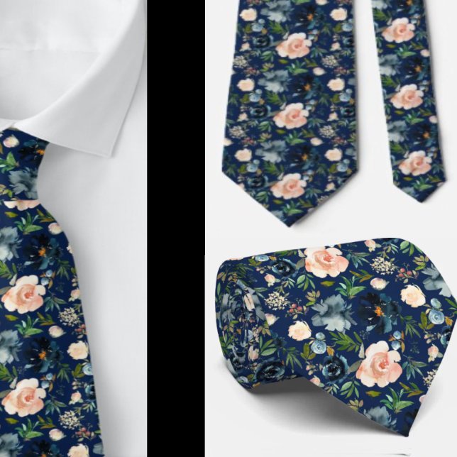 Herrslips | Bröllop & Evenemang Blommig halsduk Slips (Skapare uppladdad)