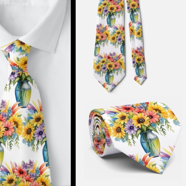 Herrslips | Bröllop & Evenemang Blommig halsduk Slips (Skapare uppladdad)