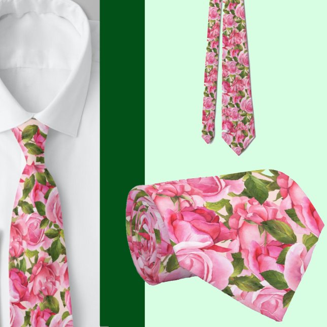 Herrslips | Bröllops- och evenemangsblommig halsdu Slips (Skapare uppladdad)