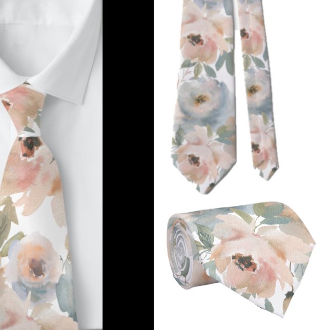 Herrslips | Bröllops- och evenemangsblommig halsdu Slips (Skapare uppladdad)