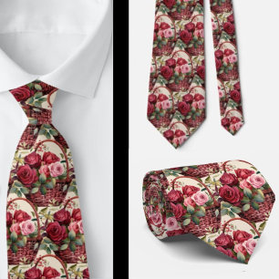 Herrslips Bröllops- och evenemangsblommig halsdu Slips