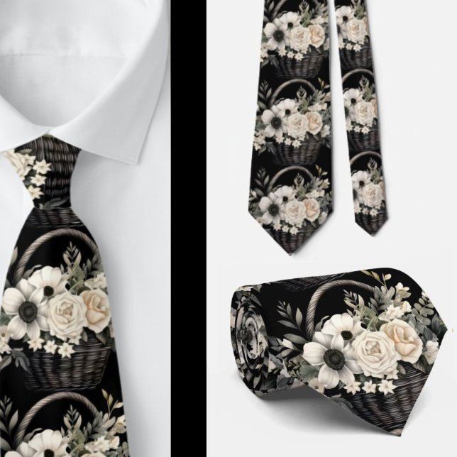 Herrslips | Bröllops- och evenemangsblommig halsdu Slips (Skapare uppladdad)