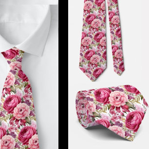 Herrslips Bröllops- och evenemangsblommig halsdu Slips