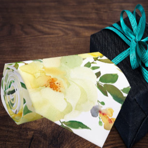 Herrslips   Bröllops- och evenemangsblommig halsdu Slips