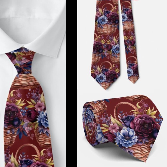 Herrslips | Bröllops- och evenemangsblommig slips (Skapare uppladdad)