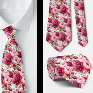 Herrslips Bröllops- och evenemangsblommig slips