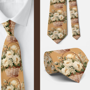 Herrslips Bröllops- och evenemangsblommig slips