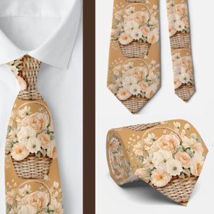 Herrslips Bröllops- och evenemangsblommig slips