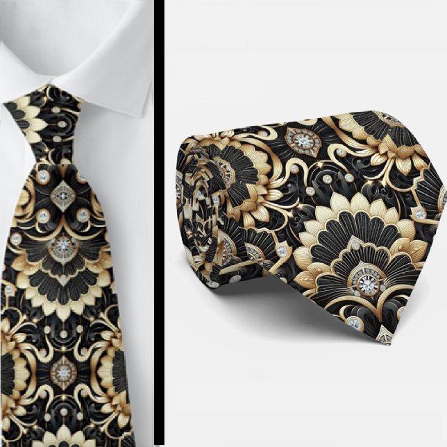 Herrslipsnutt | Art Deco-falska diamant halsbandss Slips (Skapare uppladdad)