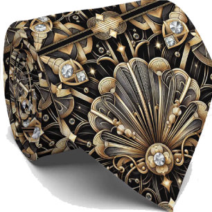 Herrslipsnutt Art Deco-falska diamant halsbandss Slips