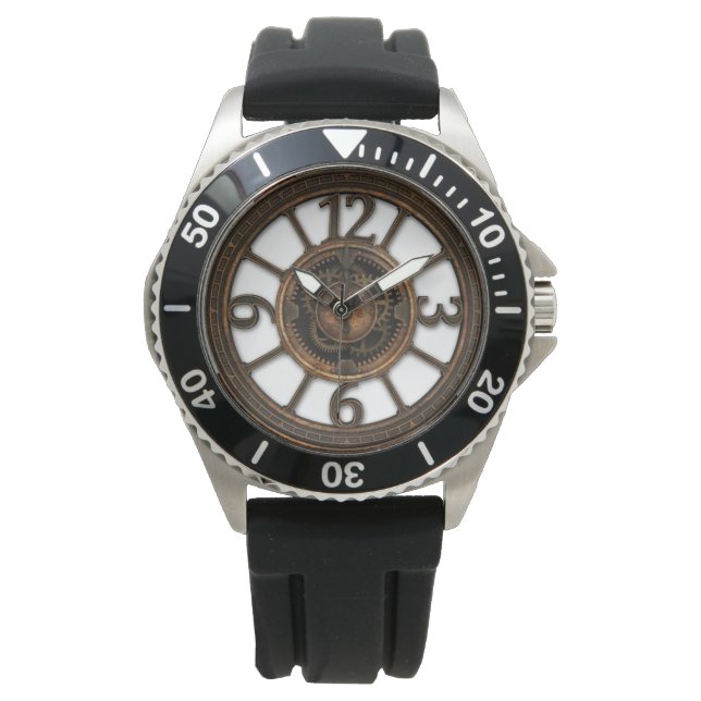 Herrsur watch Steampunk Armbandsur (Framsida)