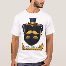 Herrt-shirt med mustaschsymbol