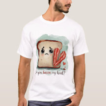 Herrt-shirt med sorgligt bröd
