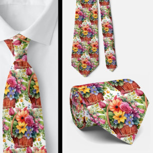 Herrtid Bröllop & Evenemang Blommig Slipsknutt Slips
