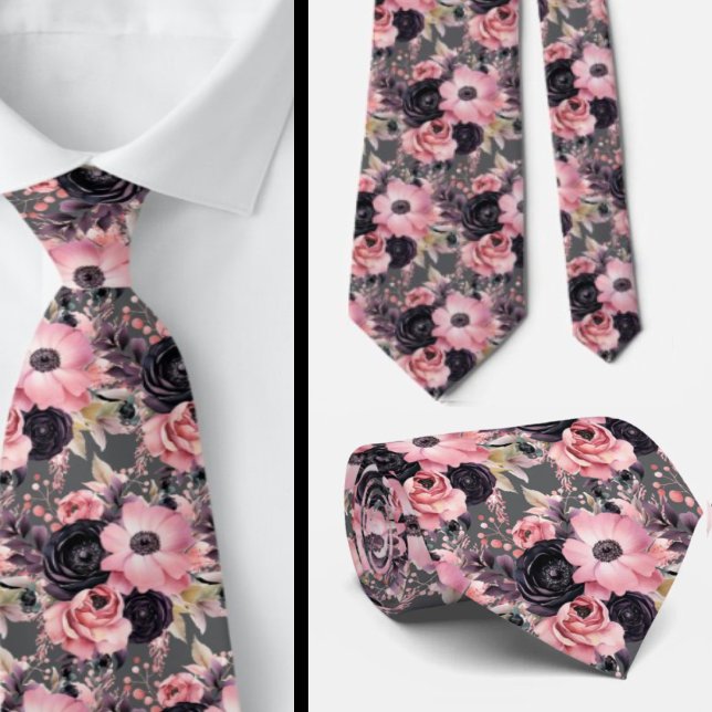 Herrtjejlänk | Bröllop och evenemang Blommig halsd Slips (Skapare uppladdad)