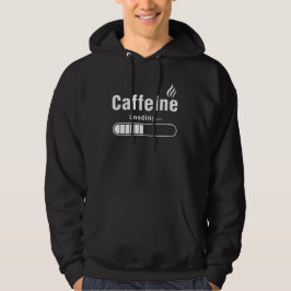 Herrtröja med hood – ”Koffein laddar...” Hoodie