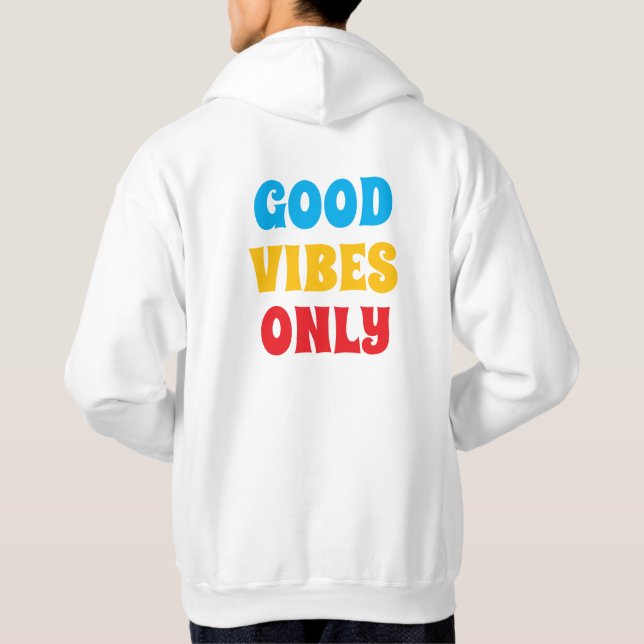 Herrtröja med huva hoodie (Baksida)