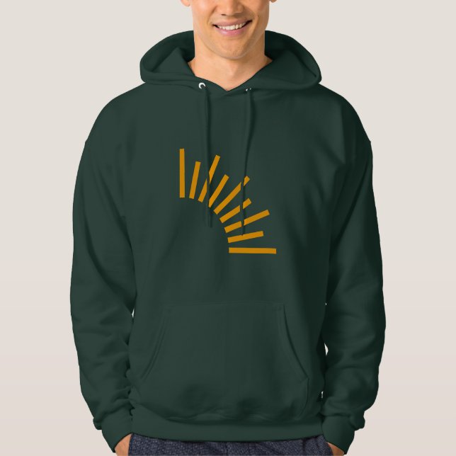 Herrtröja - olika färg, logotyp och baksida hoodie (Framsida)