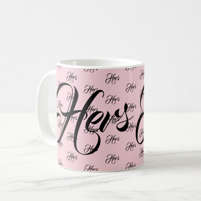 Hers med Mönster Kaffemugg (Framsida vänster)