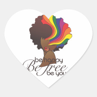 Hers och Hers är Lycklig-stift Hjärtformat Klistermärke