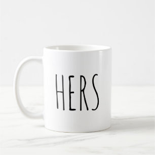 "Hers" RAE DUNN inspirerad Kaffemugg