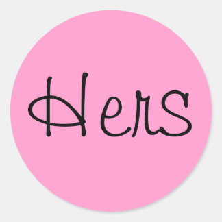 Hers Runt Klistermärke