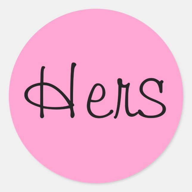 Hers Runt Klistermärke (Framsida)