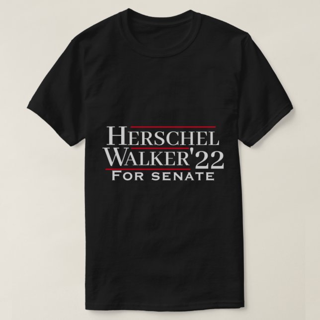 Herschel Walker 2022 Georgia Senate T Shirt (Design framsida)