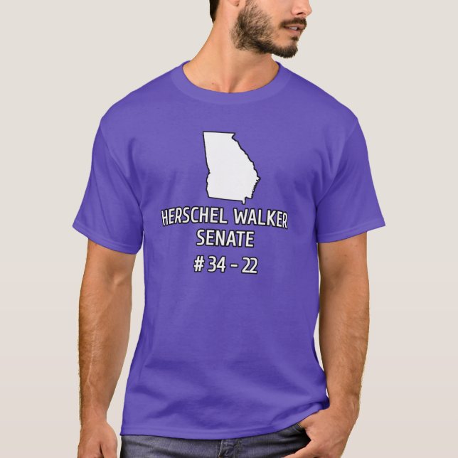 Herschel Walker för 22 US Senate T Shirt (Framsida)