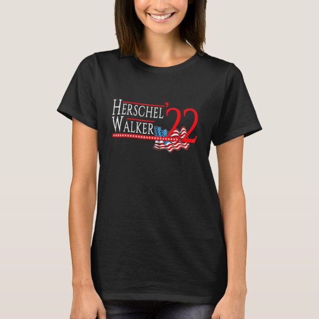 Herschel Walker For US Senate 2022 Senator Georgia T Shirt (Framsida)