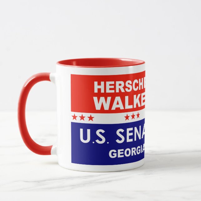 Herschel Walker US Senate Georgia 2022 Mugg (Vänster)