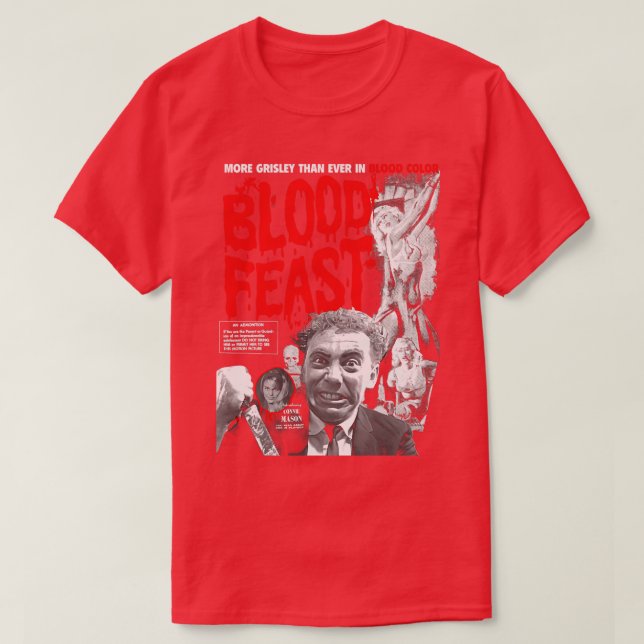 Herschell Gordon Lewiss Blood Feast T Shirt (Design framsida)