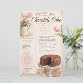 Hershey Style Chokladtårta Recept, Rosa Tulpaner