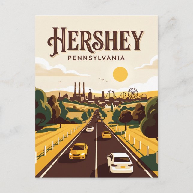 Hershey USA Vykort (Framsida)