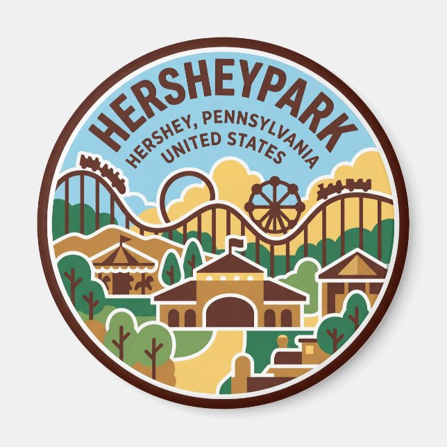 Hersheypark Pennsylvania Magnet (Framsidan)