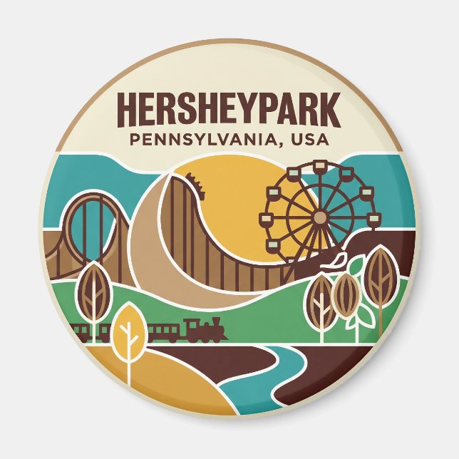 Hersheypark USA Magnet (Framsidan)