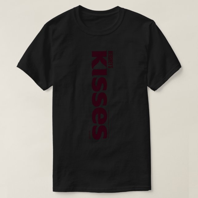 Hersheys Kisses Center Text Logotyp Design Long Sl T Shirt (Design framsida)