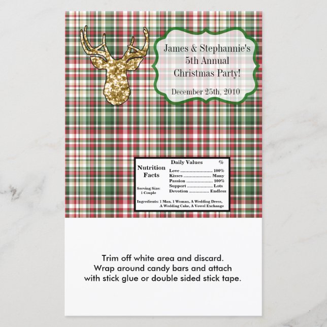 Hershey's stora omslag för chokladstänger Guldglit (Framsida)