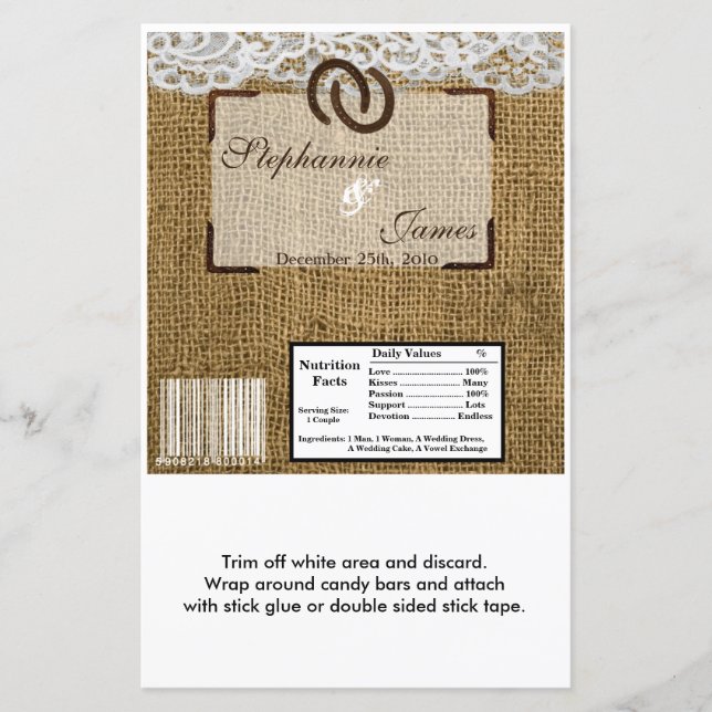 Hersheys stora Pub-skon på Burlap (Framsida)