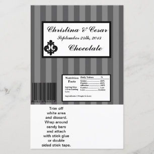 Hersheys stora Pub Wrapper Black Grått Flourish St