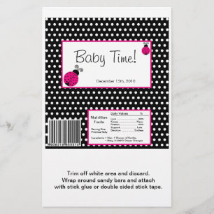 Hersheys stora Pub Wrapper Black Nyckelpiga Flygblad