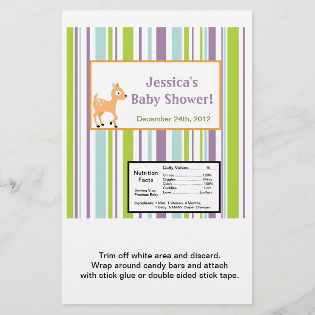 Hersheys stora Pub Wrapper Hårig Woodland Anima (Framsida)