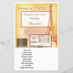 Hersheys stora Pub Wrapper Paris Peach Flygblad