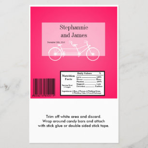 Hersheys stora Pub Wrapper Shock rosa Dubbla Bike Flygblad