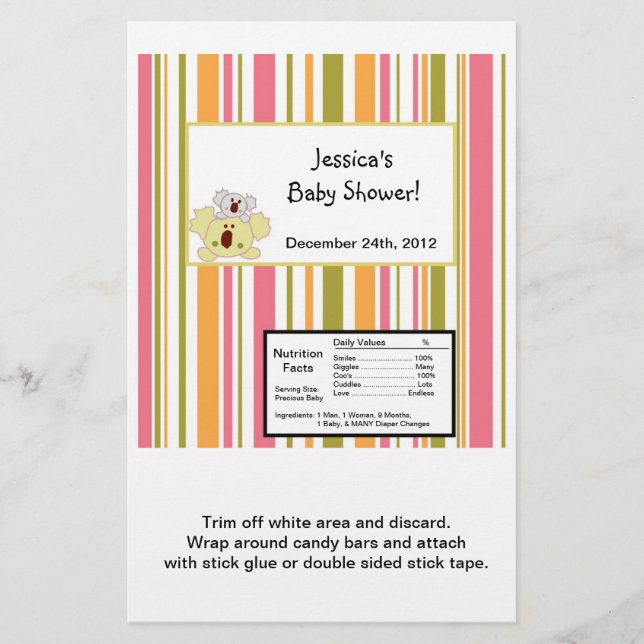 Hersheys stora Pub Wrapper Tropical Slå Flygblad (Framsidan)