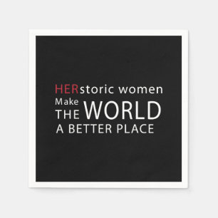 HERstoric Women Empowerment-citat Pappersservett